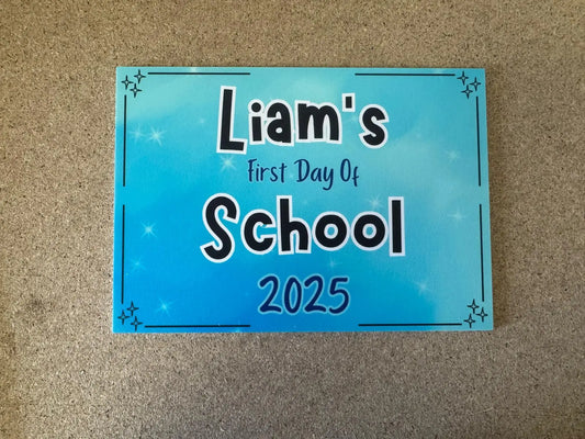 A4 back to school plaque
