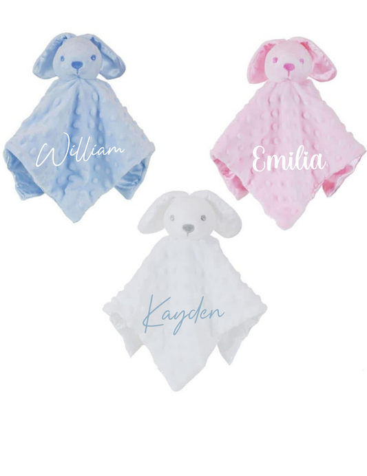 Embroidered Bunny Comfort Blanket