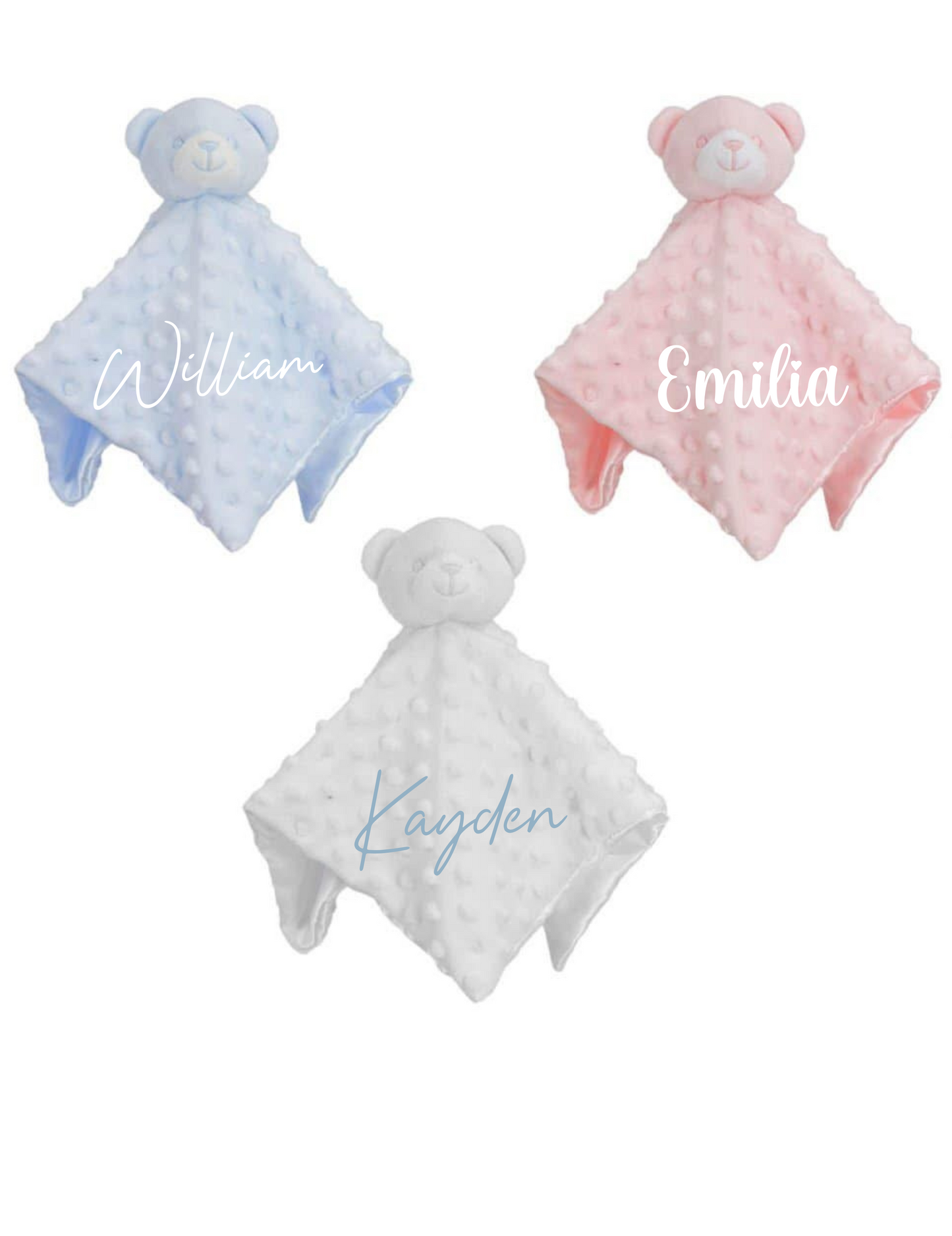 Embroidered Bear Comfort Blanket