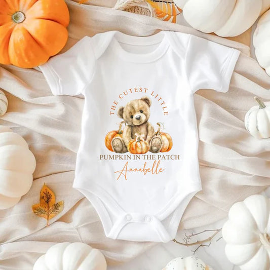 Pumpkin bear vest
