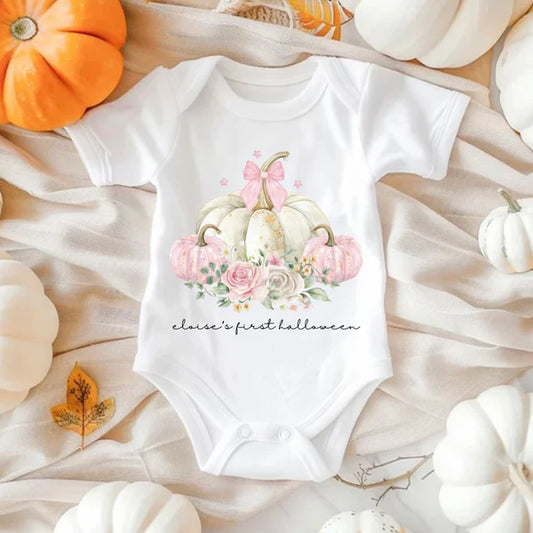White pumpkin vest - pink
