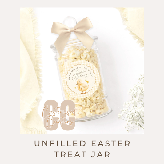 Easter Duckling Treat Jar – Unfilled Cute Easter Sweet Jar