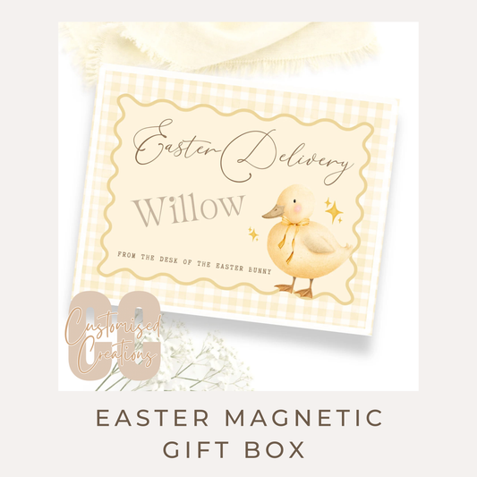 Easter Duckling Magnetic Gift Box – Cute Yellow Easter Gift Box